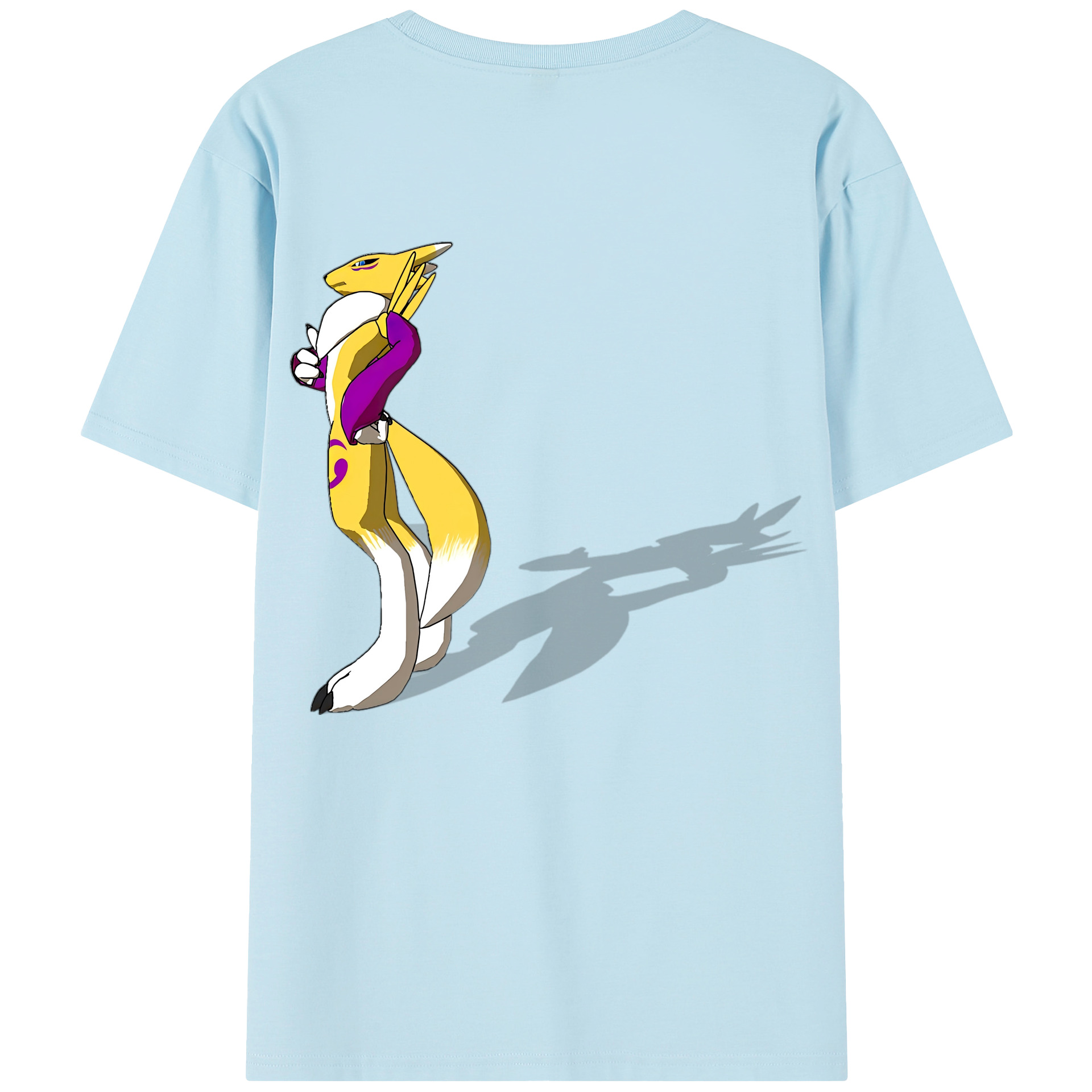 （画像用） Digimon デジタルモンスター/デジモン 綿100％半袖Tシャツ（背面プリント）
